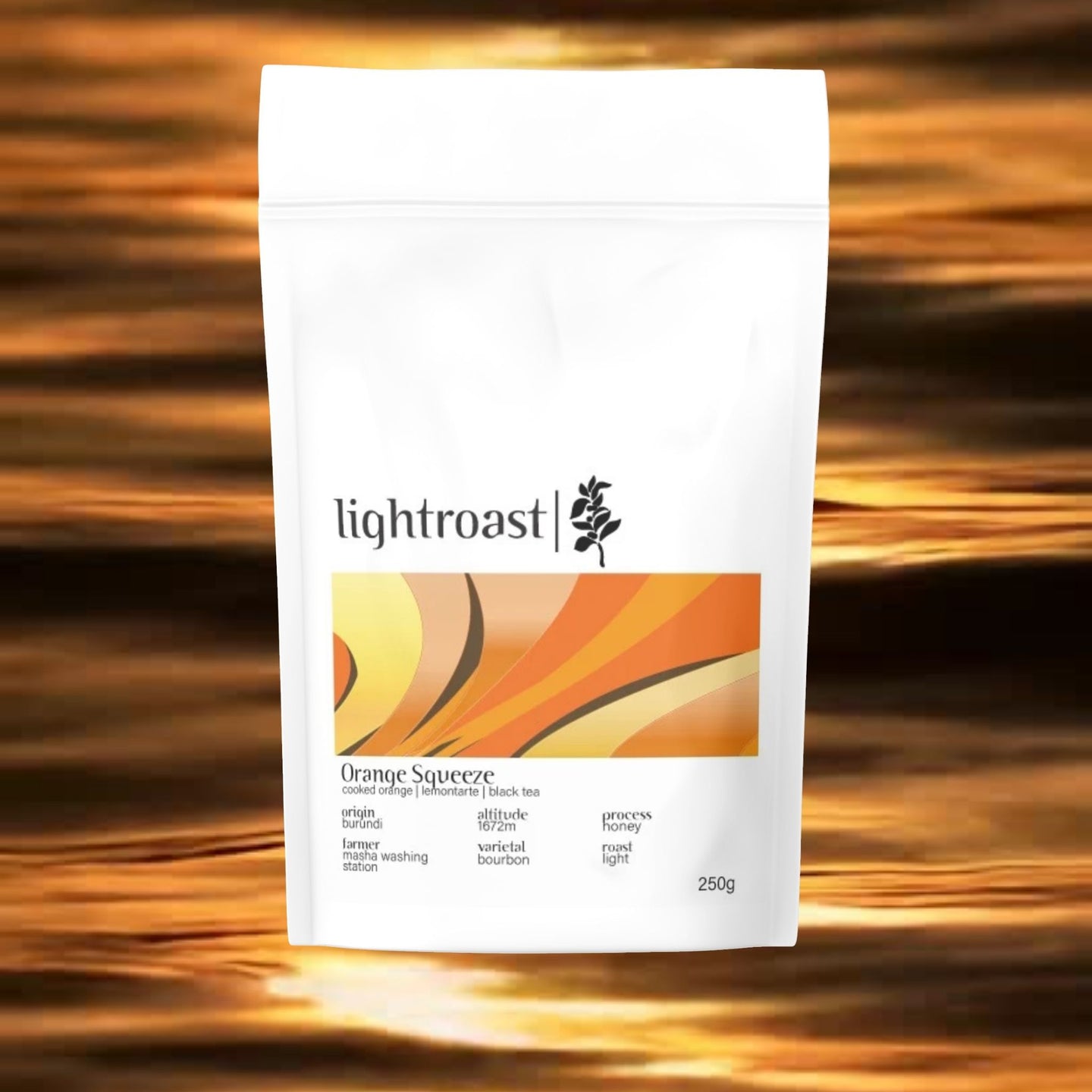 Orange Squeeze Specialty Coffee aus Burundi von Light Roast – Honey Process Röstkaffee mit Orange, Zitrus und schwarzem Tee
