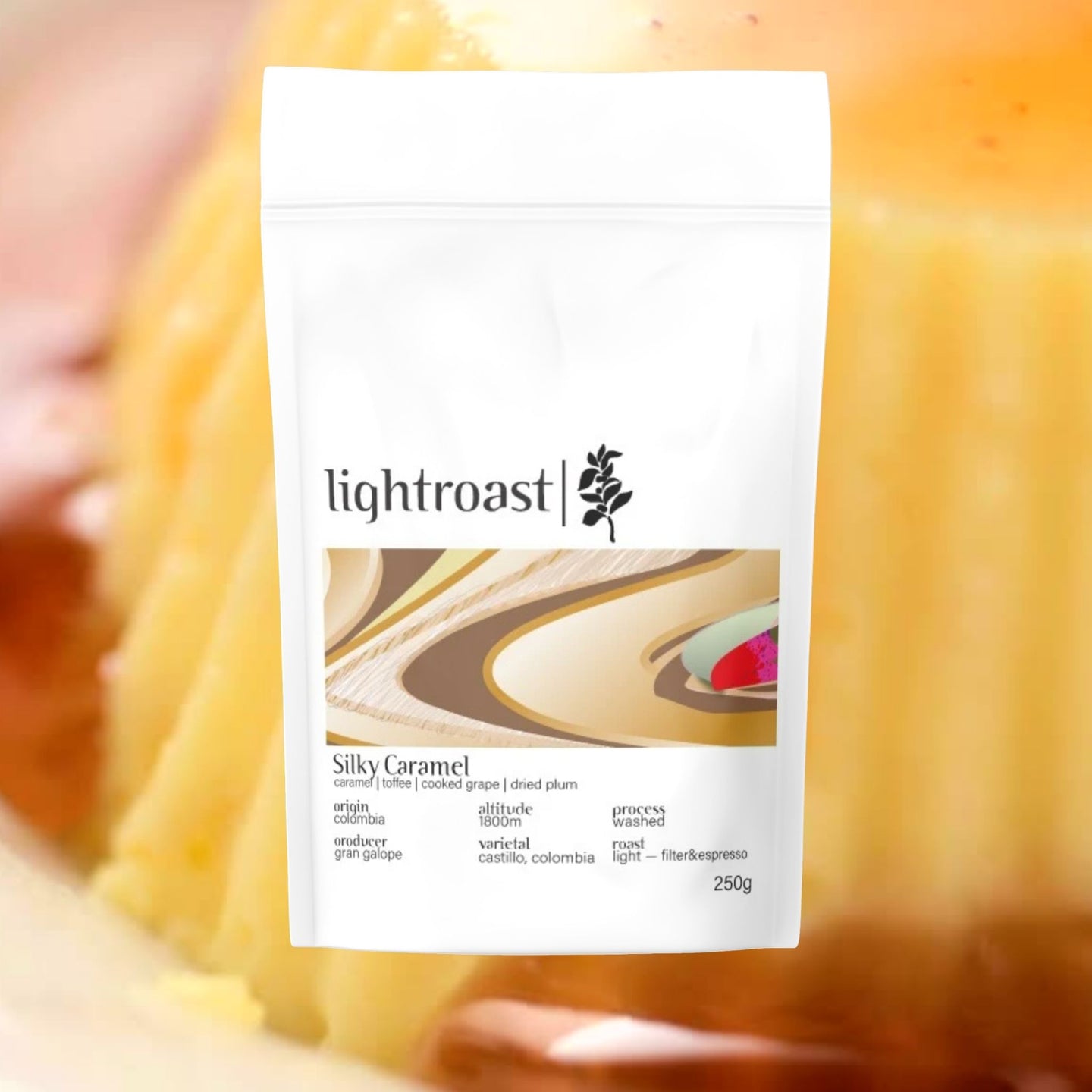 Silky Caramel, Kolumbianischer Specialty Coffee von Lightroast, frisch geröstet in Düsseldorf