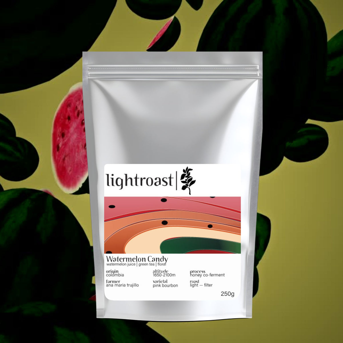 Watermelon Candy – Specialty Coffee aus Kolumbien im 250 g Aromabeutel